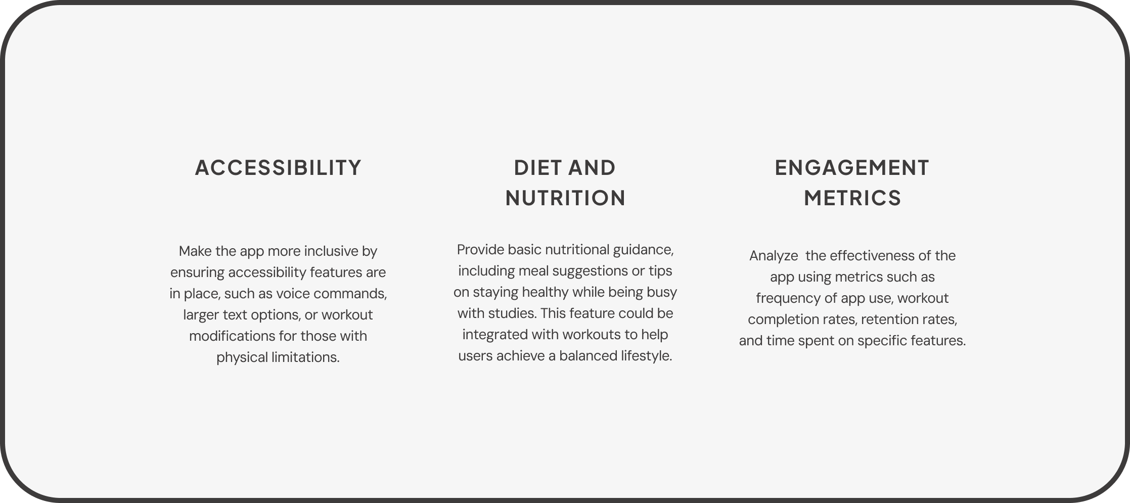 project goals of study fit